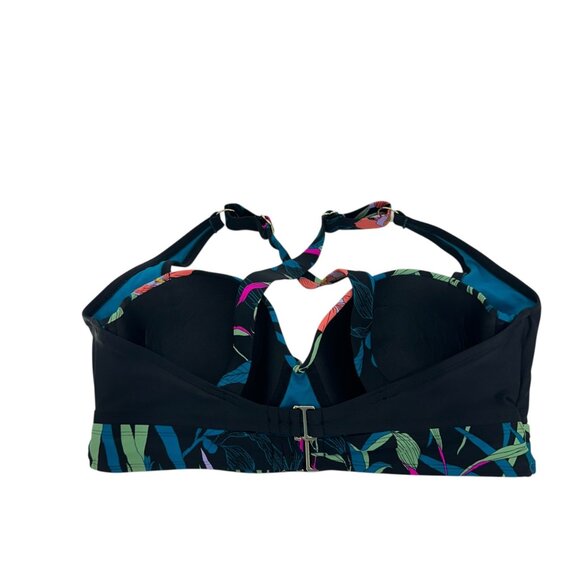 Terra & Sky Womens Floral Print Underwire Bikini Top SZ 0X (14W) - Picture 8 of 10